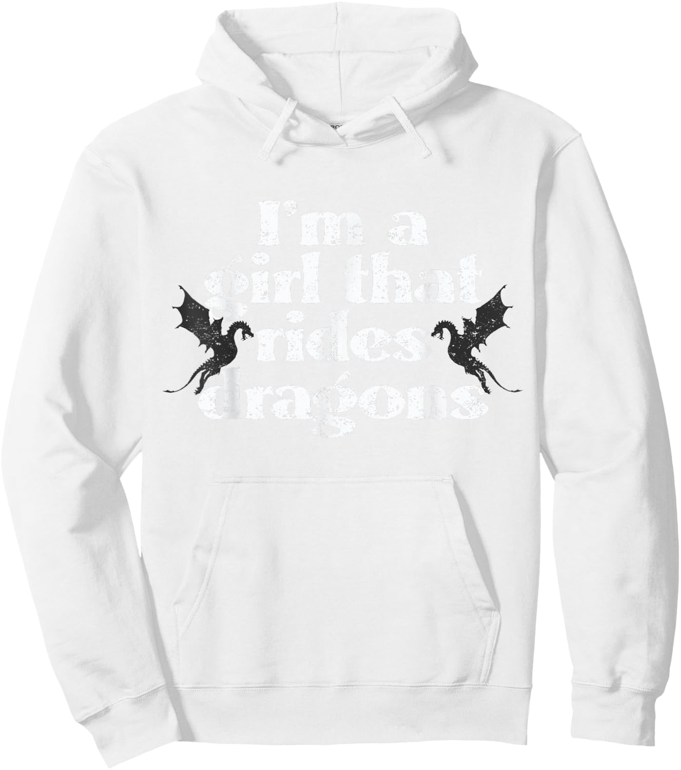 I'm A Girl That Rides Dragons Dragon Rider Trainer Hoodie - Hoodie | White
