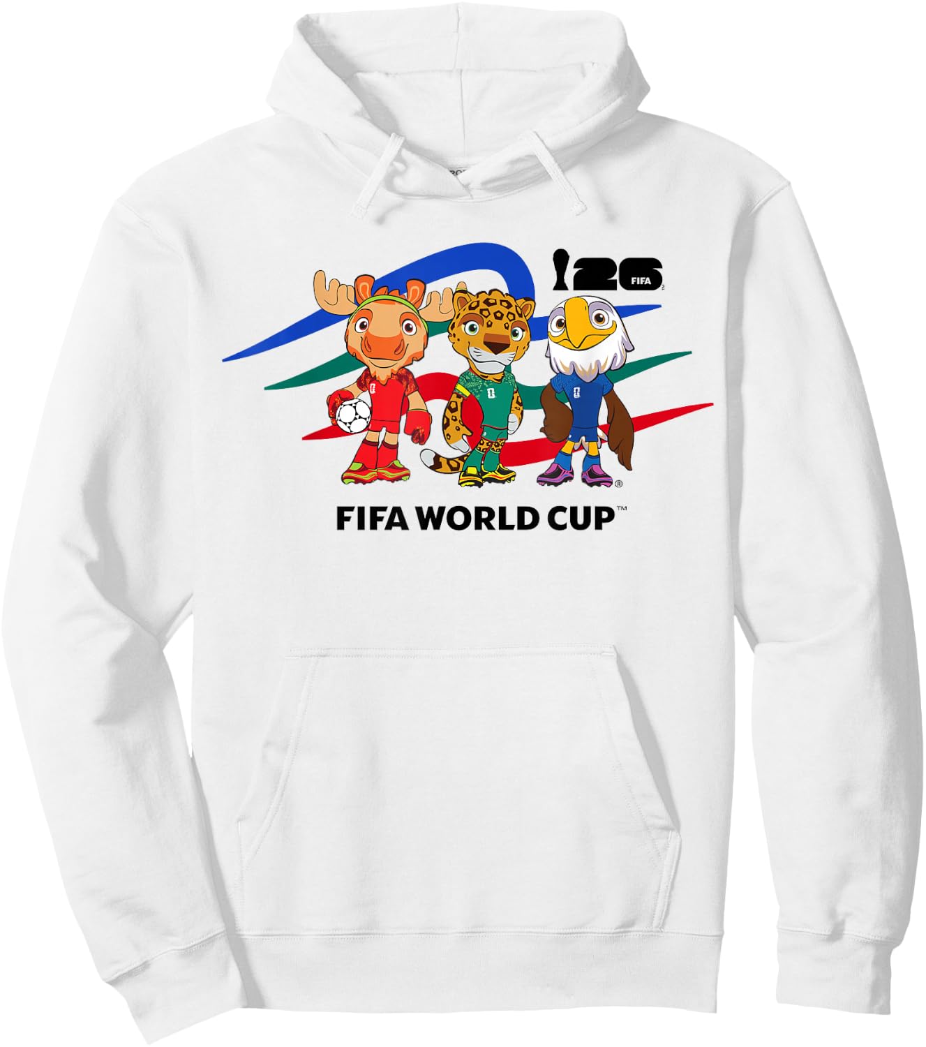 FIFA World CUP26 Host Country Maskottchen Hoodie - Hoodie | White