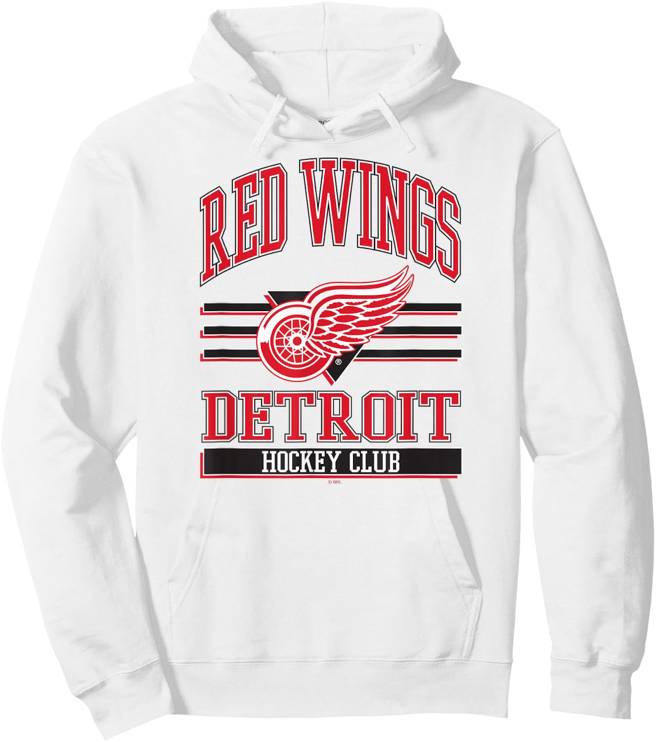 Detroit Red Wings Hockey Club Gray Officially Licensed Hoodie - Hoodie | White