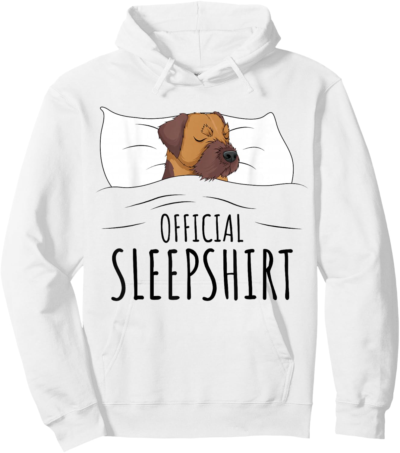 Border Terrier Official Sleepshirt Hoodie - Hoodie | White
