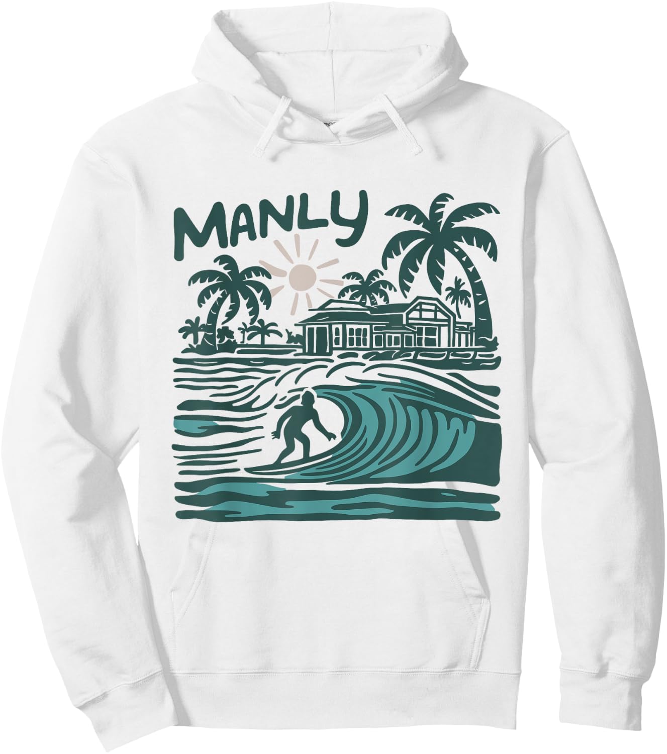 Australia Manly Beach Hoodie - Hoodie | White