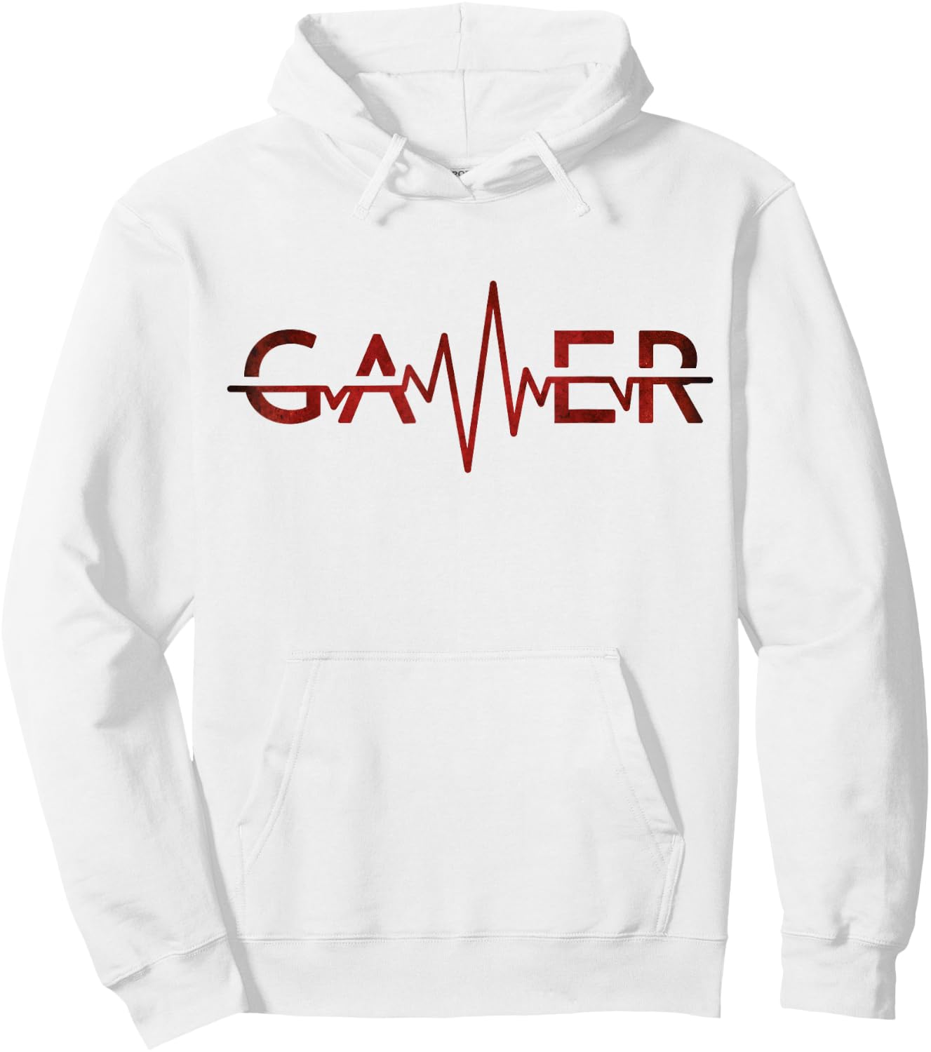 Video Games Players Gamer Heartbeat Hoodie - Hoodie | White