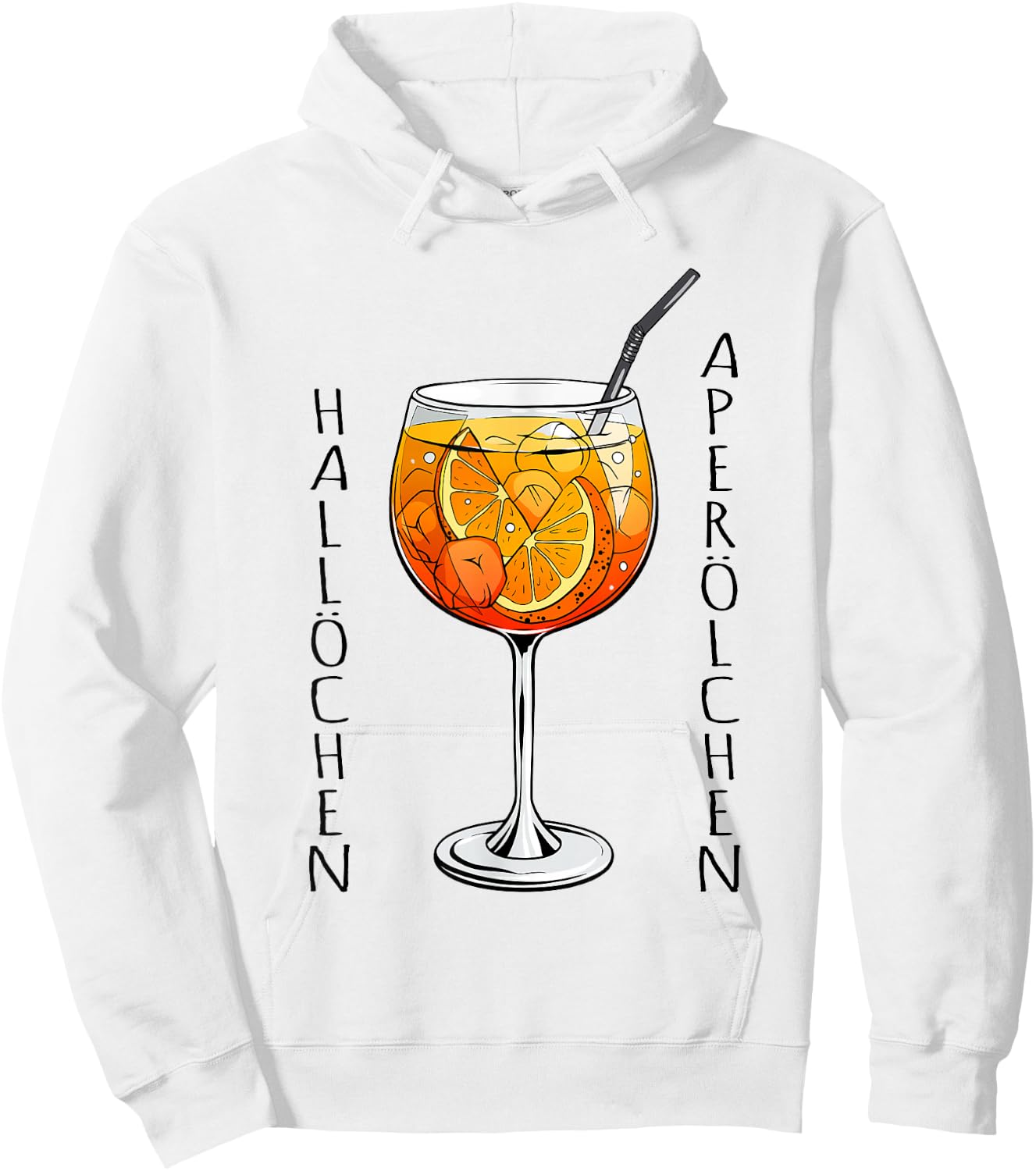 Hallöchen Aperölchen Funny Spritz Fan Aperoliker , White Hoodie - Hoodie | White