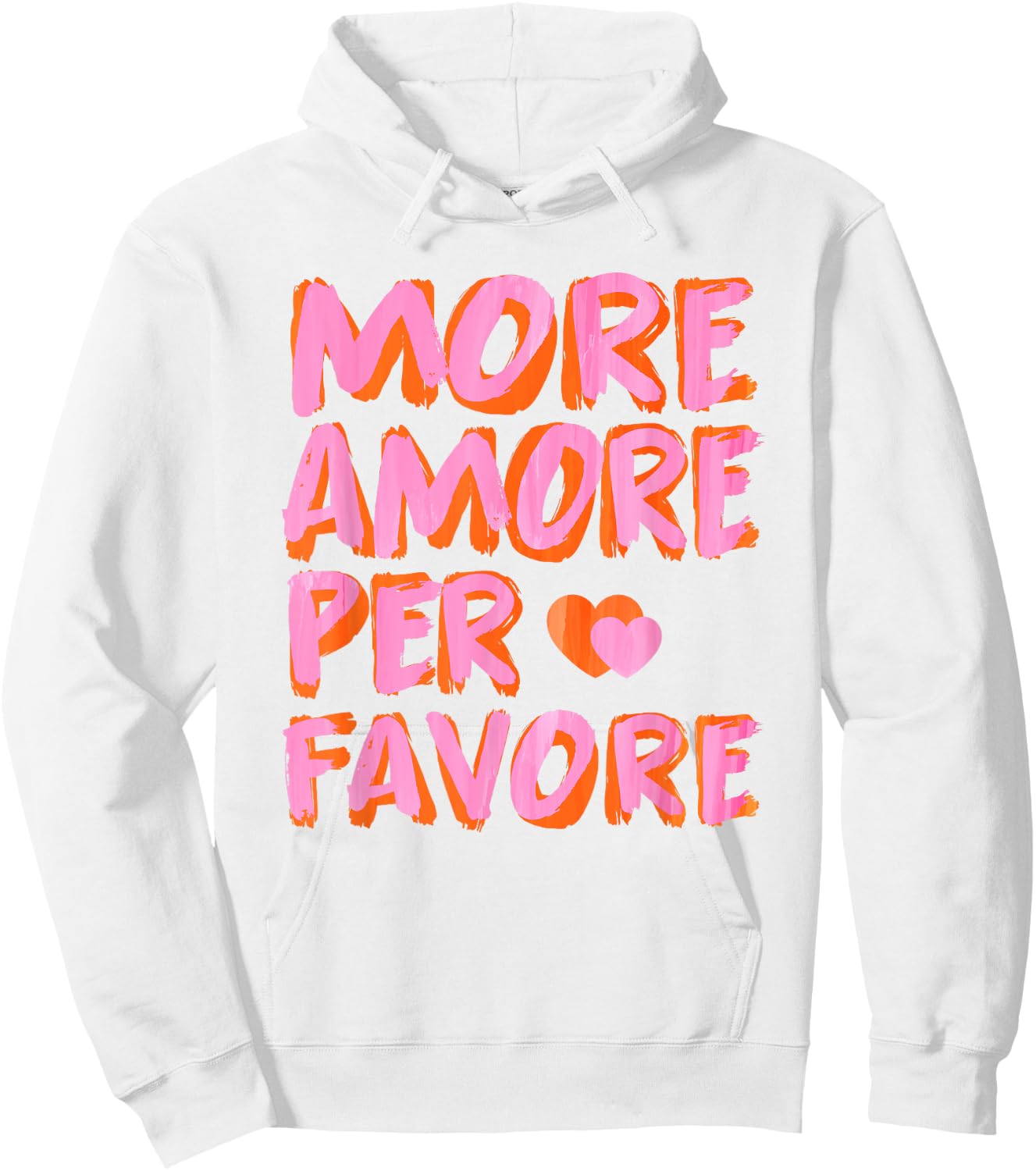 More Amore Per Favore X Mehr Liebe - Selbstliebe Selflove , White Hoodie - Hoodie | White