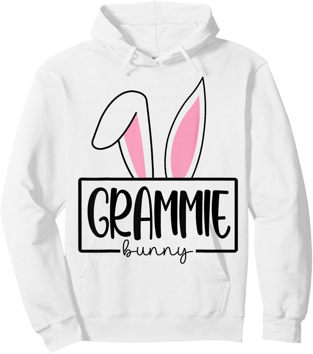 Funny Grammie Bunny Happy Easter Family Matching Hoodie - Hoodie | White