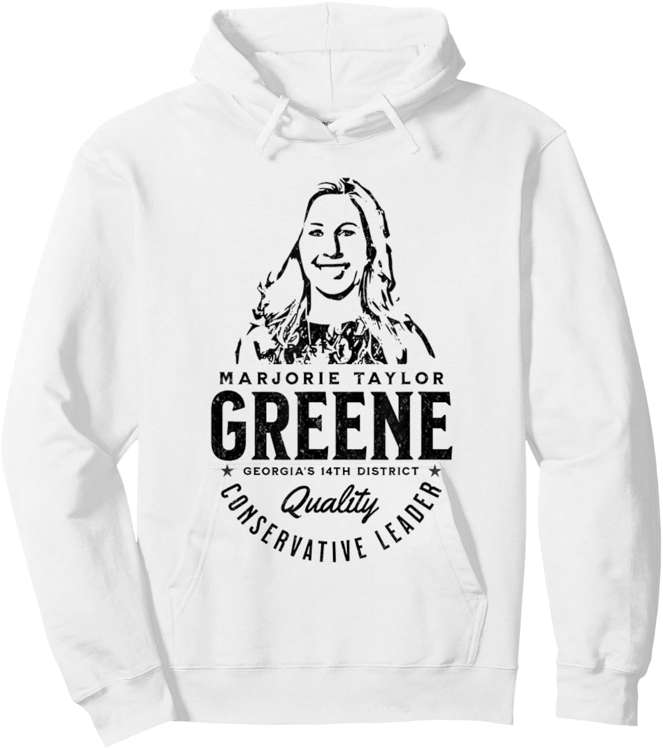 Marjorie Taylor Greene MTG Quality Conservative Leader Hoodie - Hoodie | White
