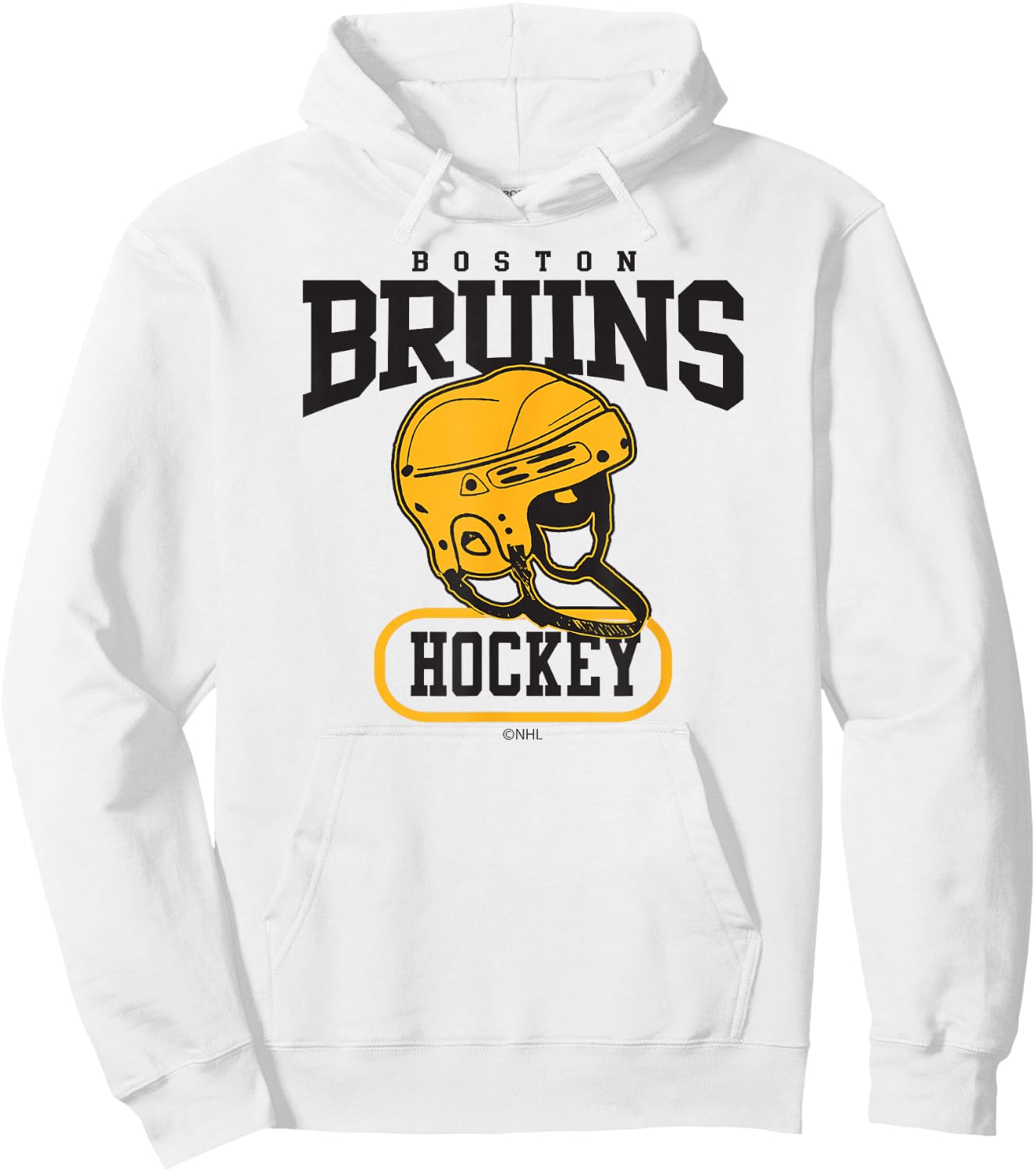 Boston Bruins Helmet Officially Licensed Hoodie - Hoodie | White