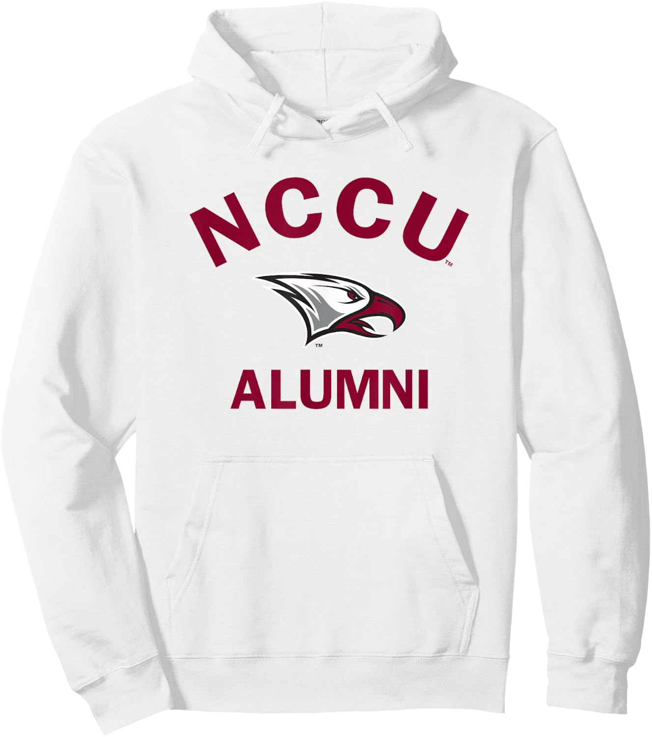 North Carolina Central NCCU Eagle Arched Alumni Hoodie - Hoodie | White