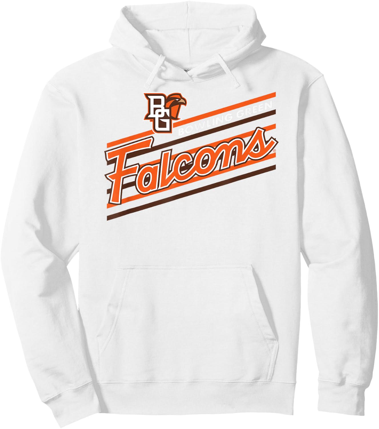 Bowling Green Falcons Retro Performer Gray Hoodie - Hoodie | White