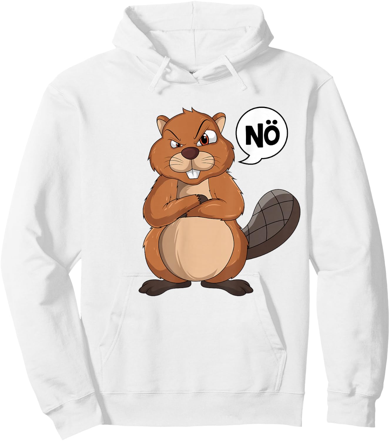 Biber Nö Kinder Jungen Mädchen Hoodie - Hoodie | White