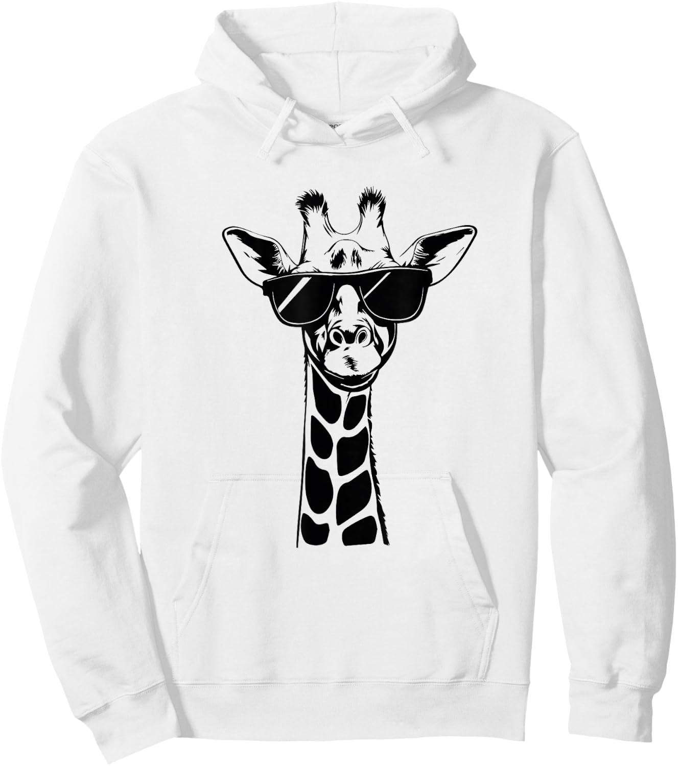 Sunglasses Giraffe Hoodie - Hoodie | White