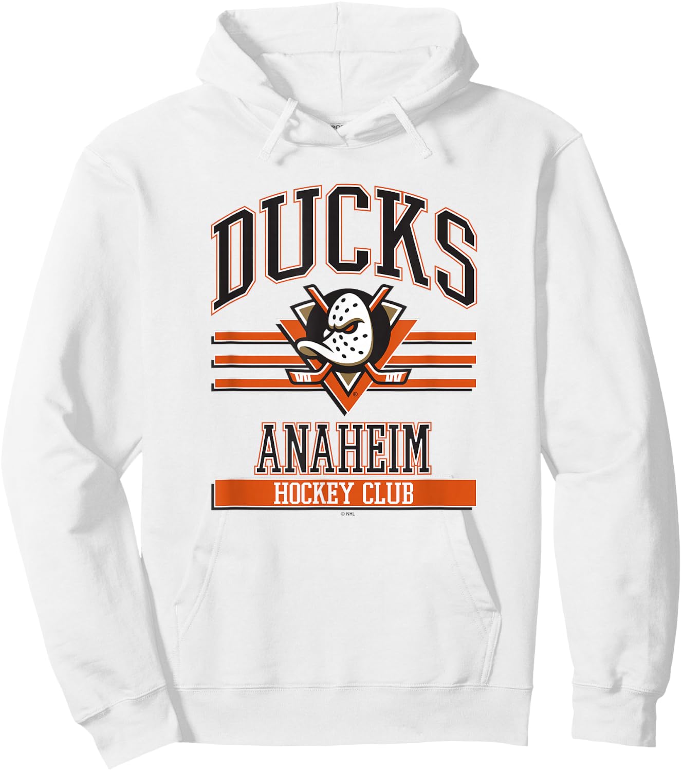 Anaheim Ducks Hockey Club Gray Officially Licensed Hoodie - Hoodie | White