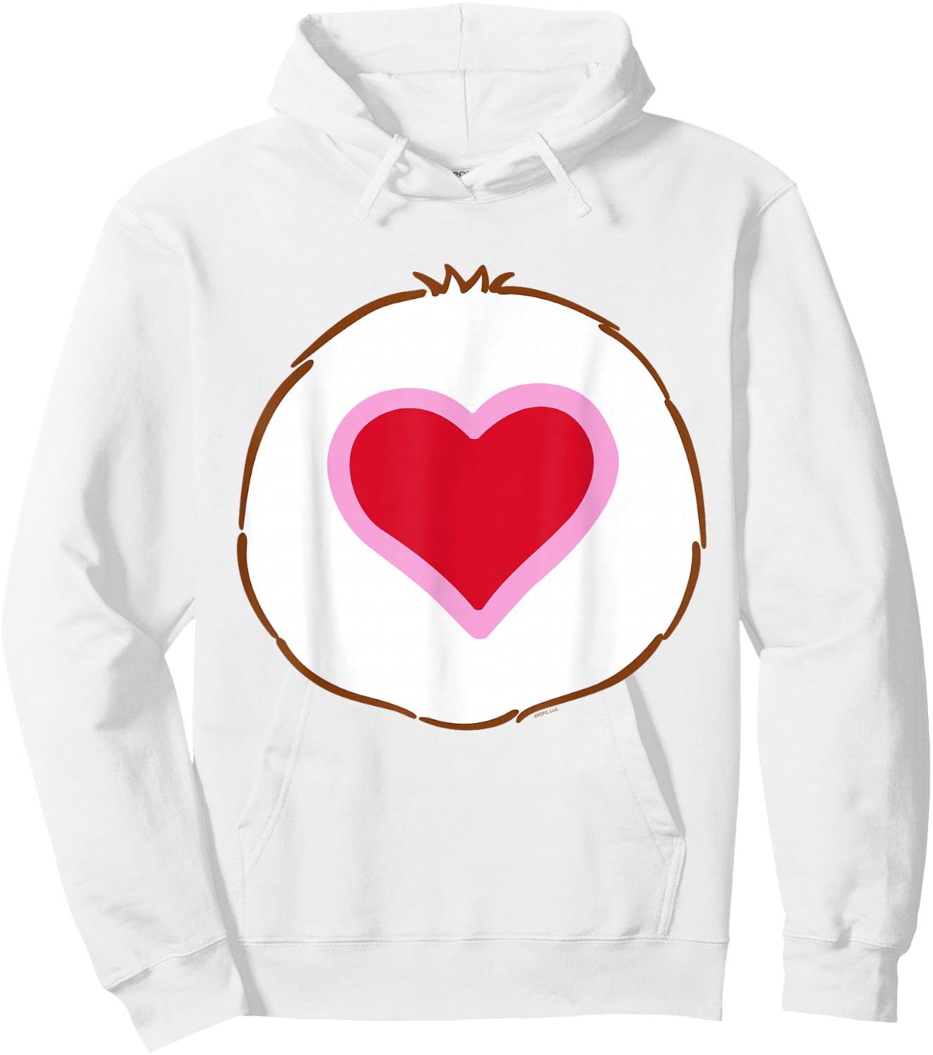 Care Bears Tenderheart Belly , orange Hoodie - Hoodie | White