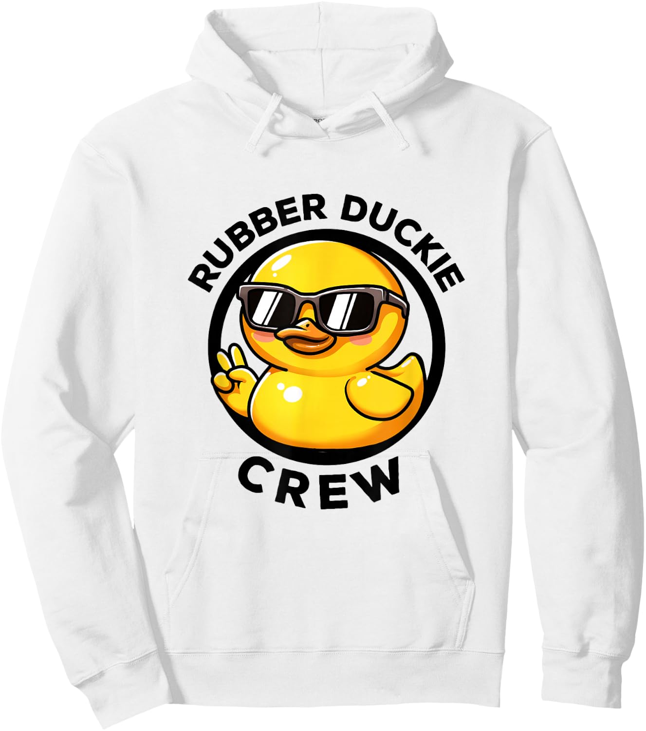 Rubber Duckie Crew I Love Ducks Lovers Funny Rubber Duck Hoodie - Hoodie | White