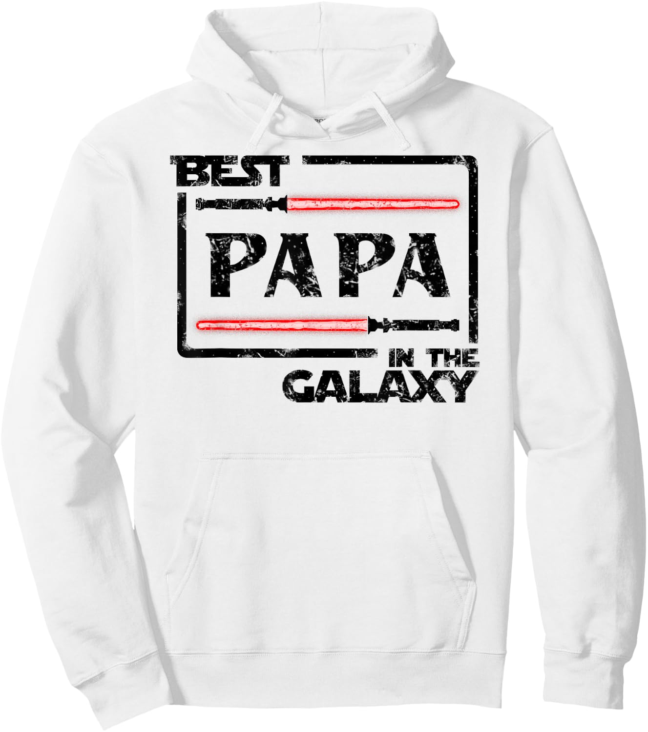 Fathers Day Gift Best Papa In Galaxy Hoodie - Hoodie | White