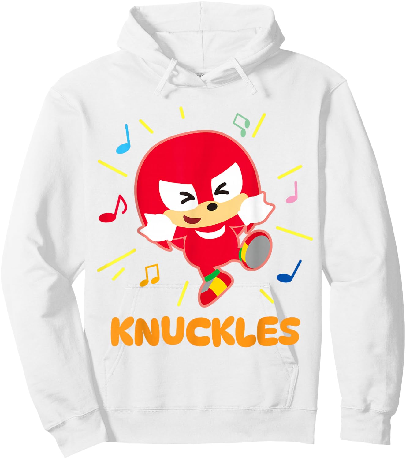 Sonic & Friends Knuckles Built Different Hoodie - Hoodie | White