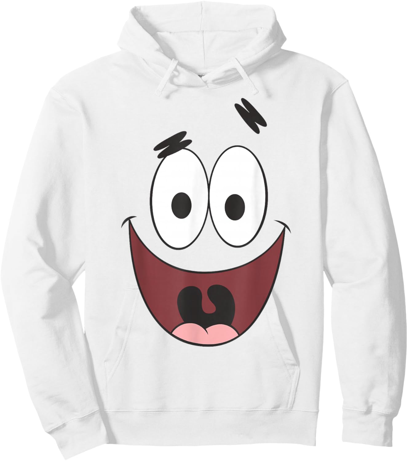 SpongeBob SquarePants Halloween Big Patrick Face Costume , pink Hoodie - Hoodie | White