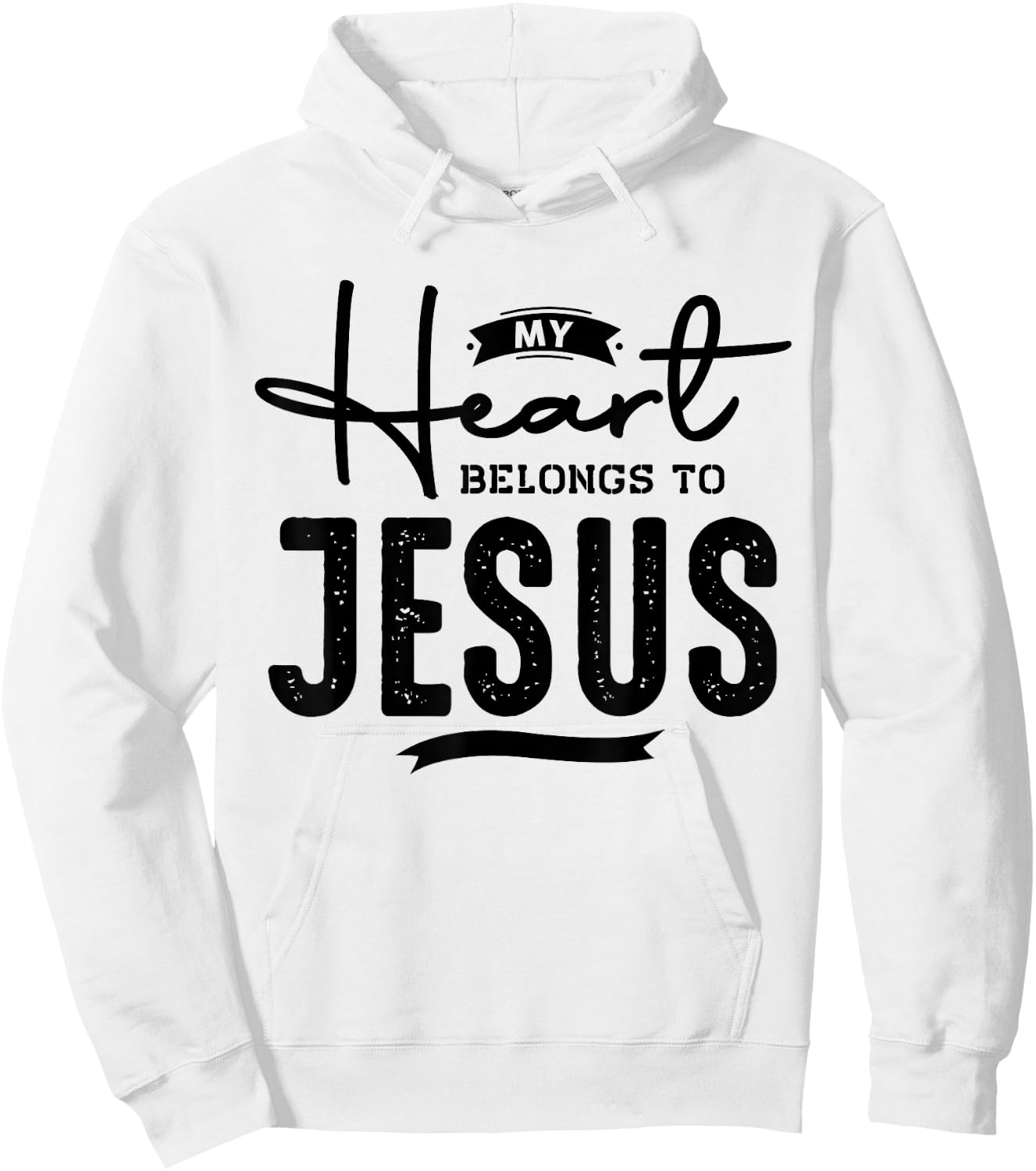 My Heart Belong To Jesus Hoodie - Hoodie | White