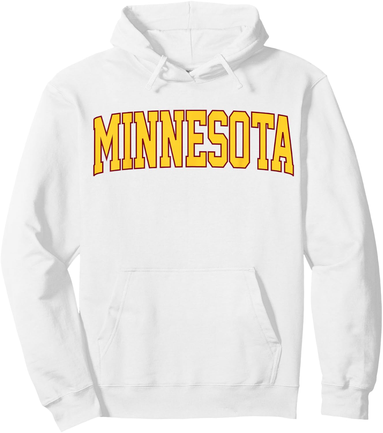 Retro Minnesota Vintage Minnesota Maroon Gold Throwback Hoodie - Hoodie | White