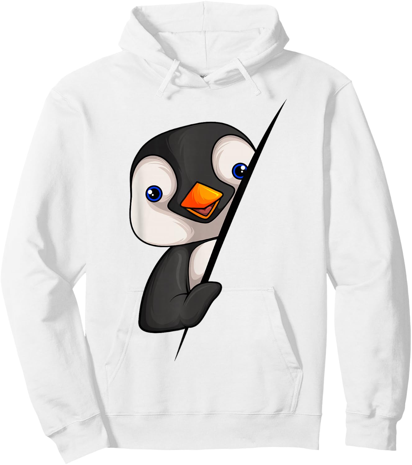 Pinguin Mädchen Jungen Kinder Damen Penguin Hoodie - Hoodie | White