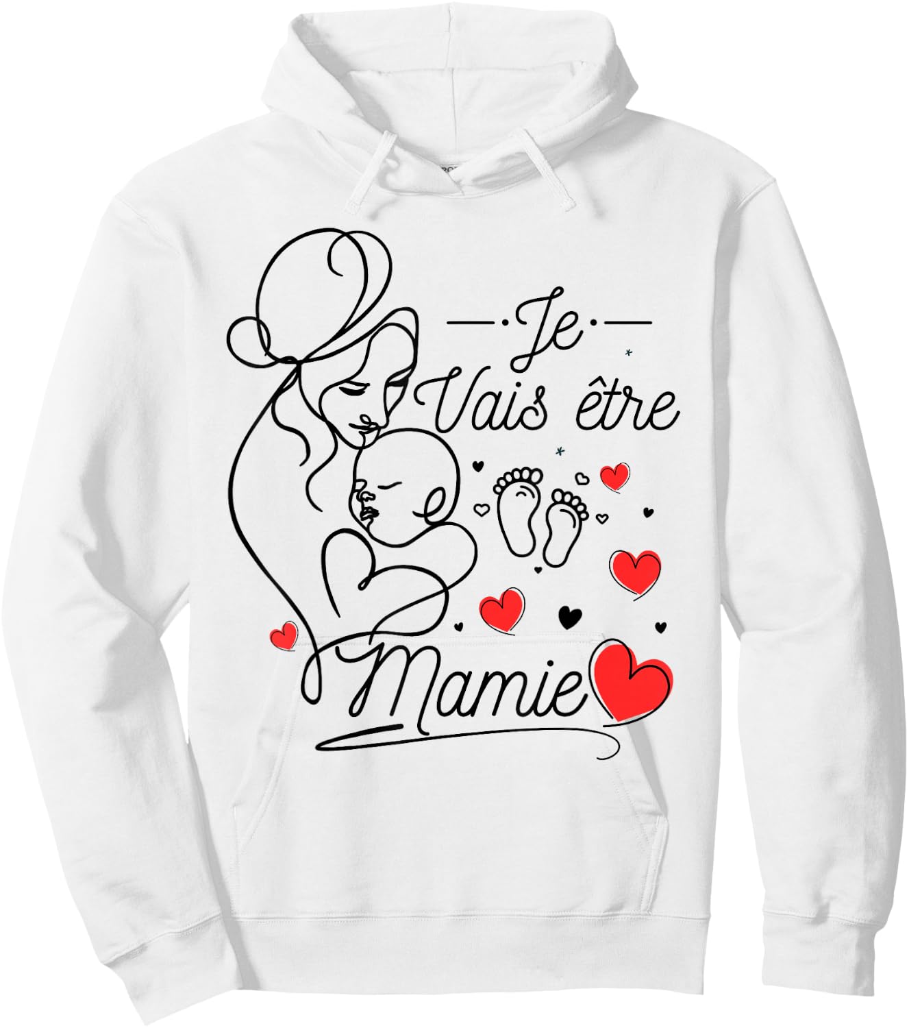 Future Granny 2025 Gift Announcement Pregnancy Grandma , white, S Hoodie - Hoodie | White