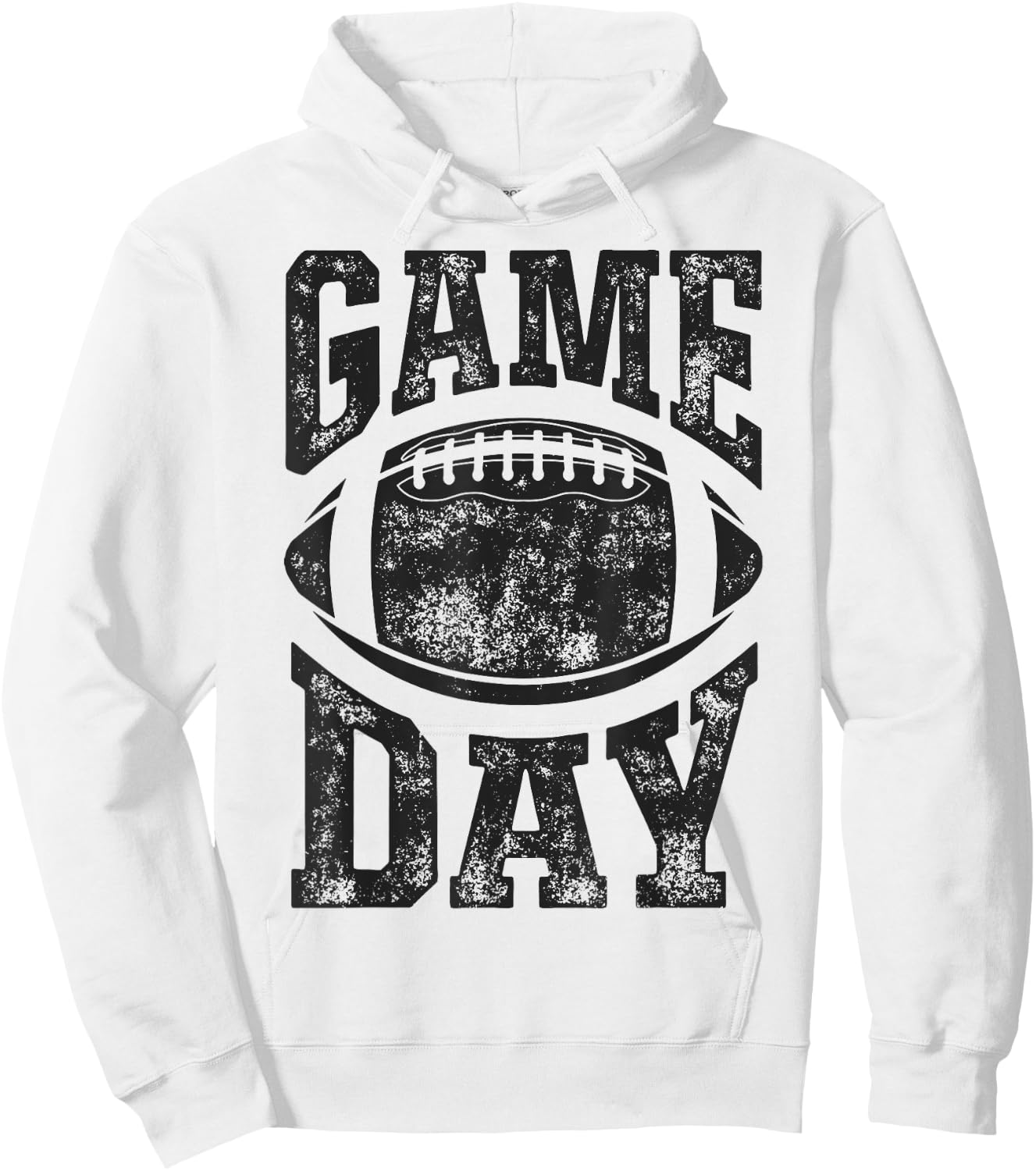 Game Day Football Season Funny Men Team Sports Vintage Hoodie - Hoodie | White