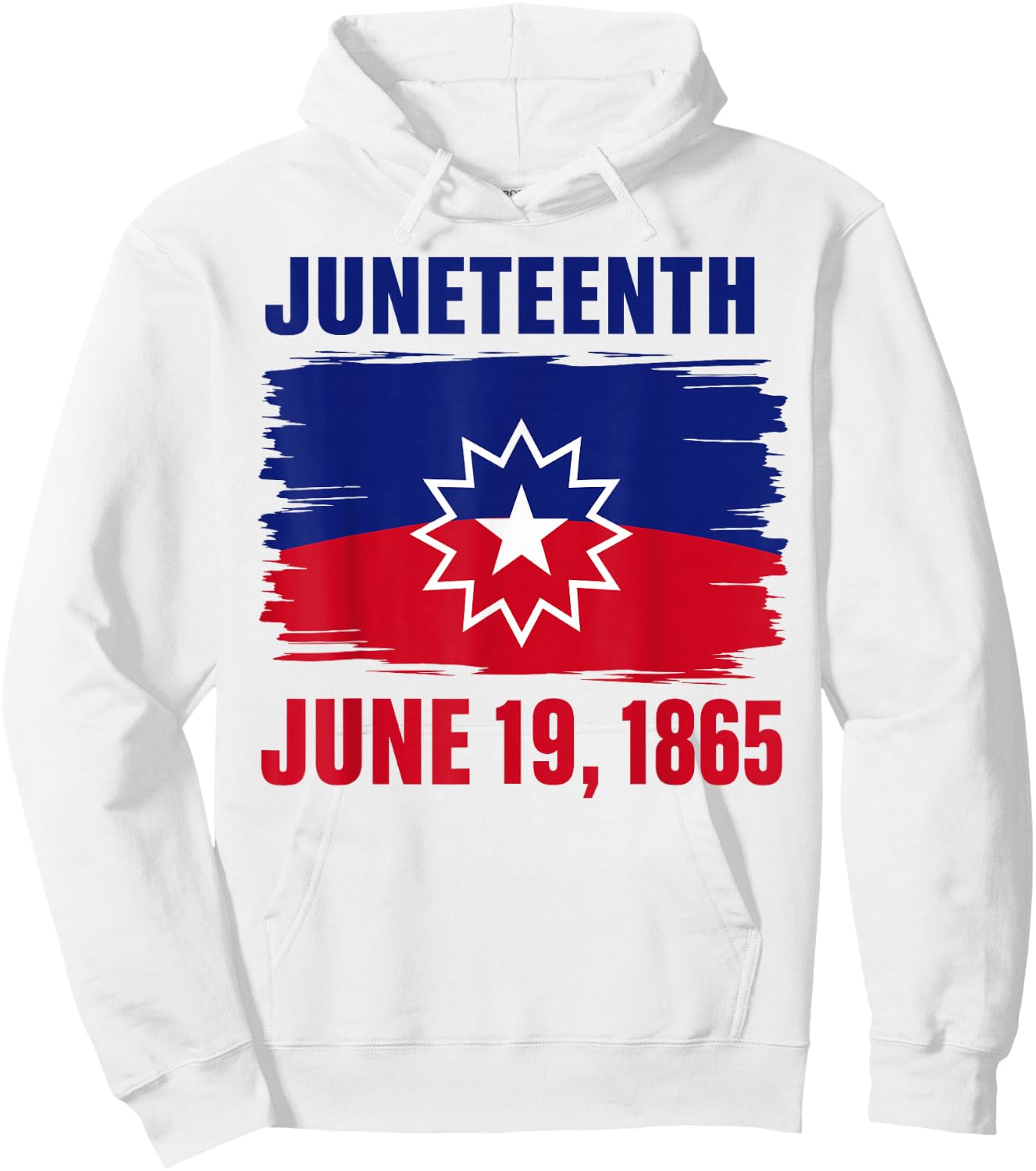 Juneteenth Flag Red White Blue Meaning Black History Freedom Hoodie - Hoodie | White