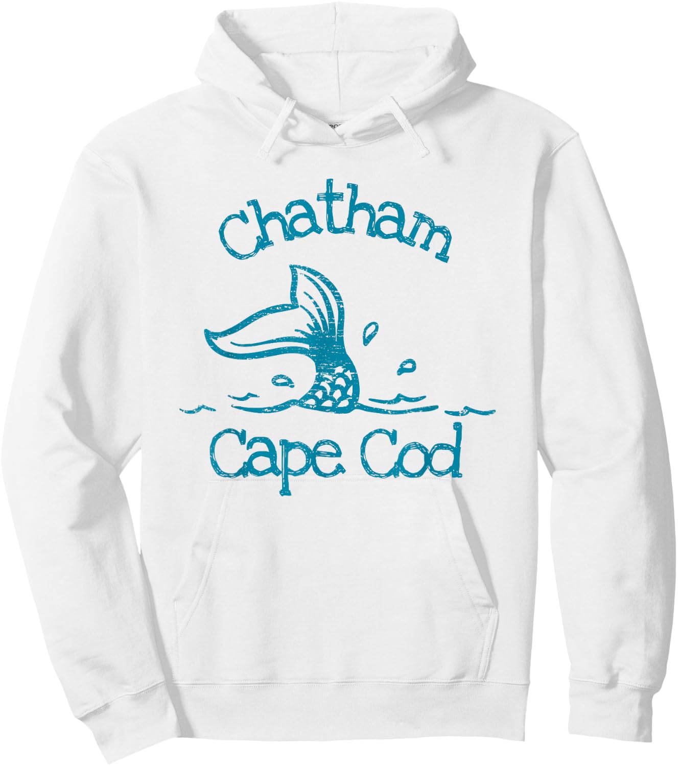 Chatham Cape Cod Mermaid Fish Tail Beach Fishing Seashore Hoodie - Hoodie | White