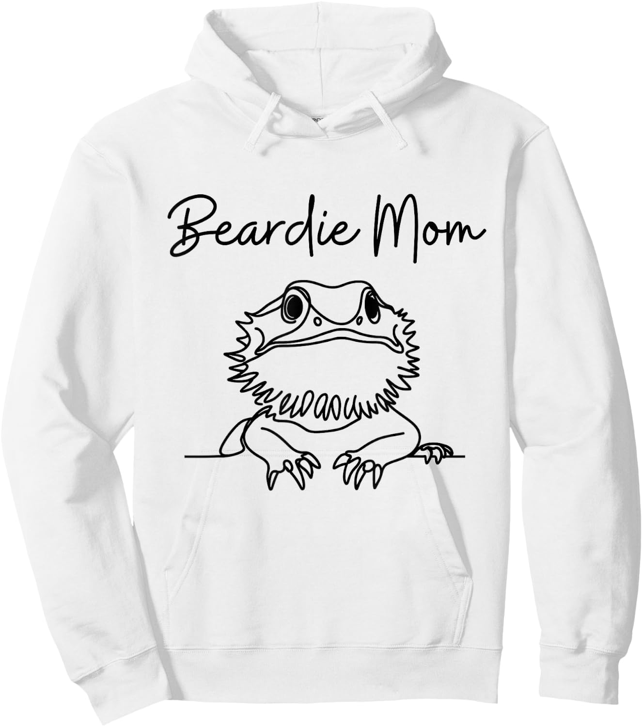 Cute Bearded Dragon Reptile Mom , Beardie Lizard Hoodie - Hoodie | White