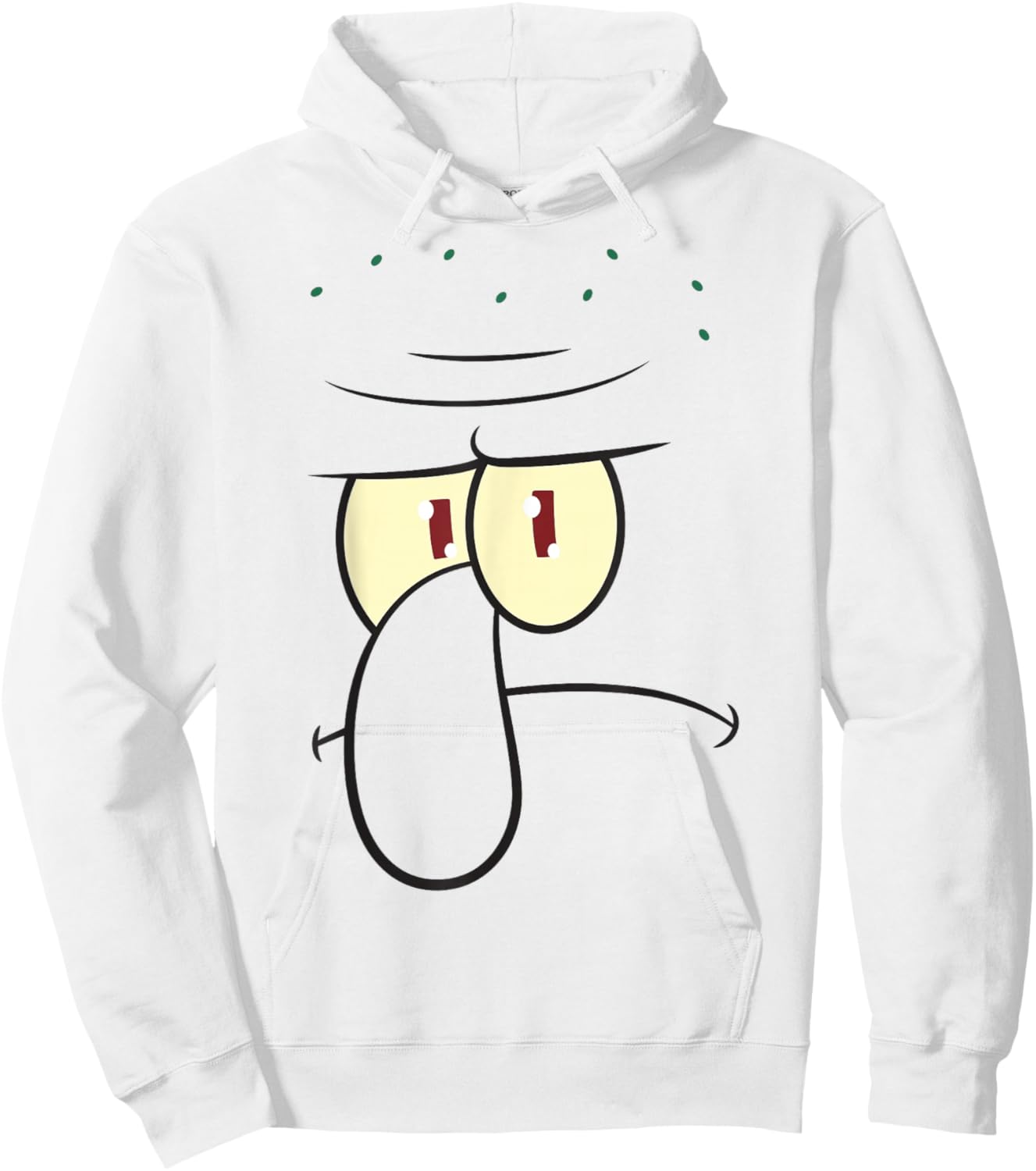 SpongeBob SquarePants Halloween Grumpy Squidward Costume Hoodie - Hoodie | White