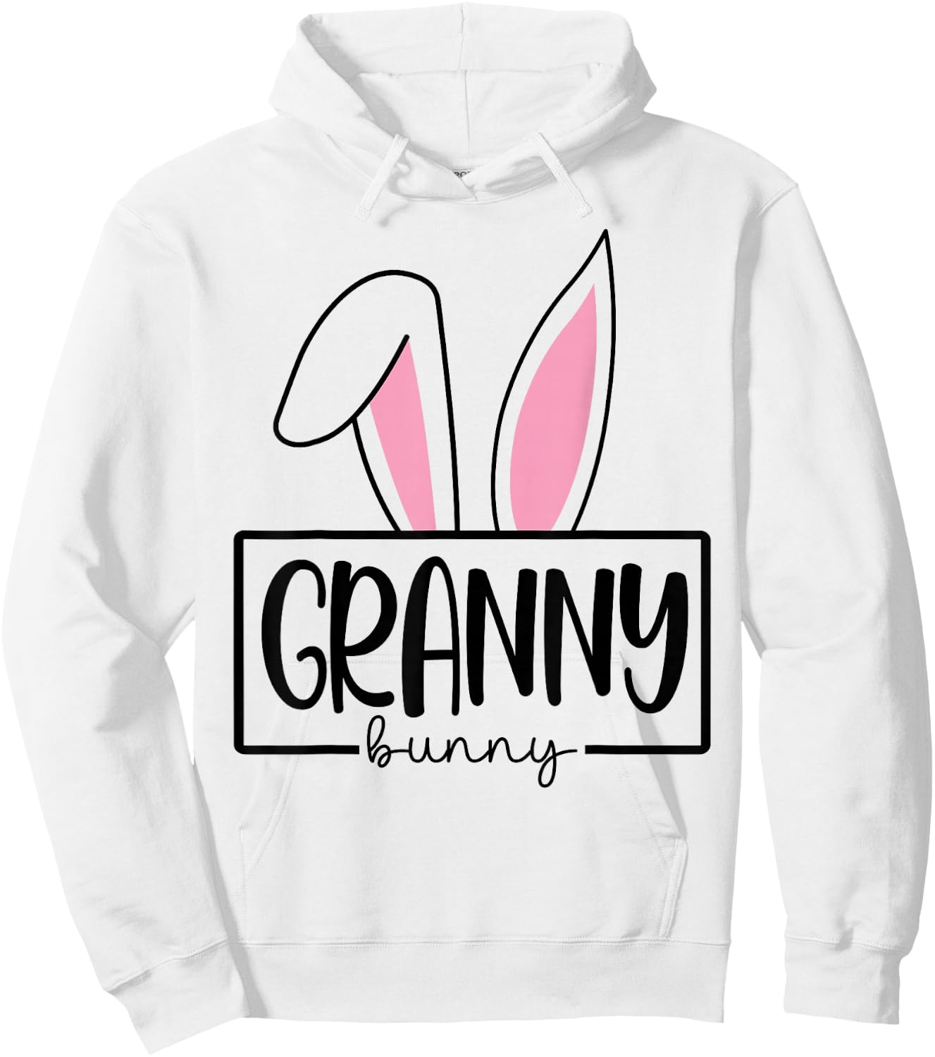 Funny Granny Bunny Happy Easter Family Matching Hoodie - Hoodie | White