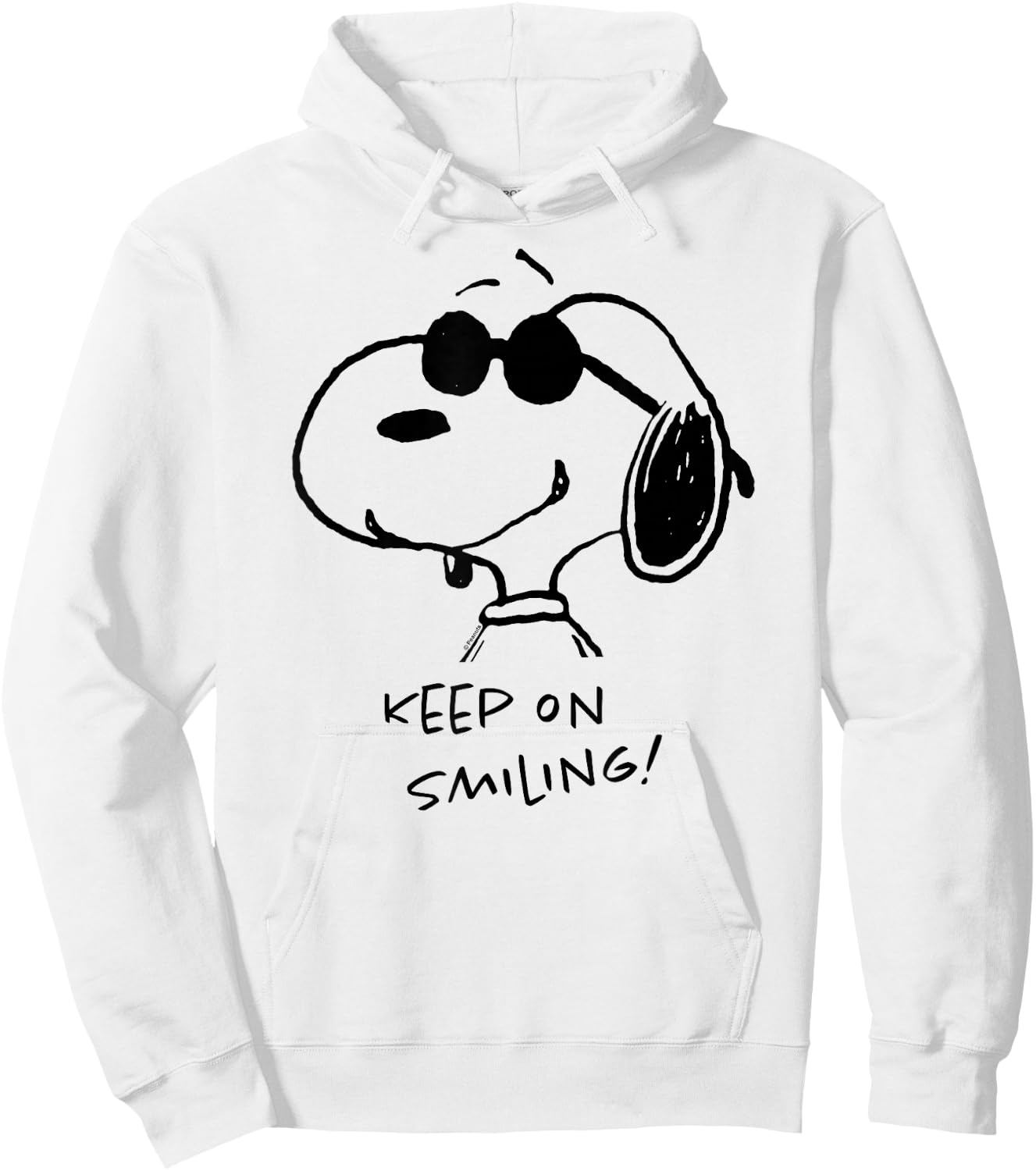 Peanuts – Cool Joe Keep On Smiling Hoodie - Hoodie | White