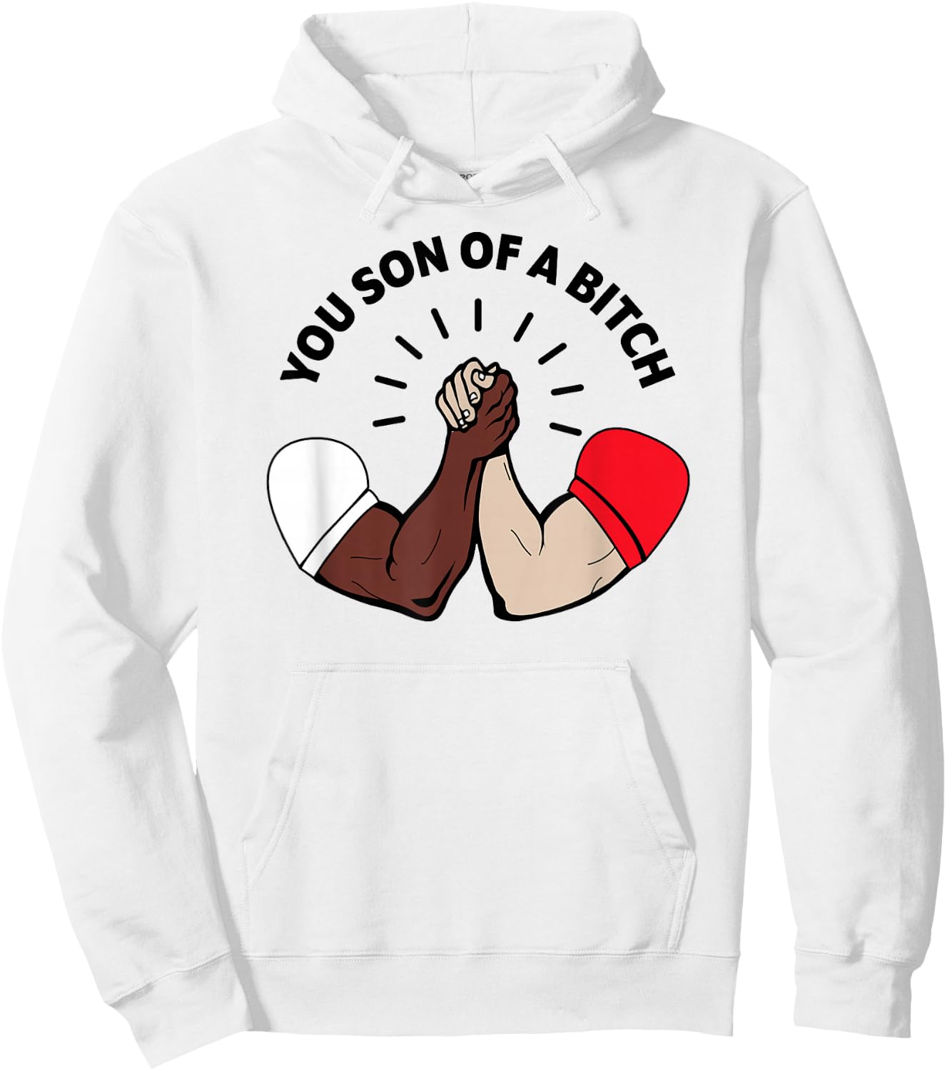Epic Handshake Son of a Bitch Hoodie - Hoodie | White
