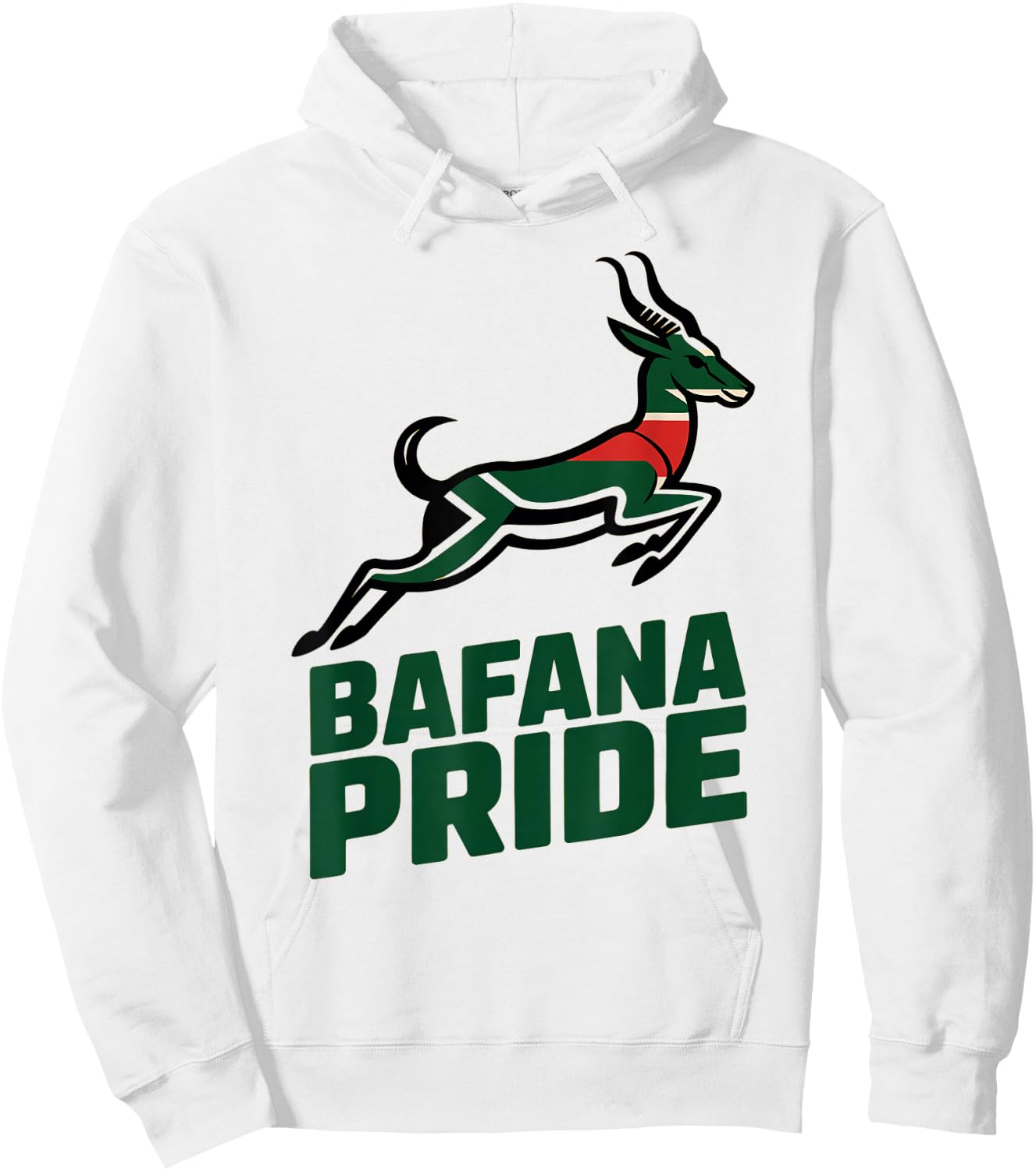 Proud South Africa BAFANA Pride Cheer Favorite Country Hoodie - Hoodie | White
