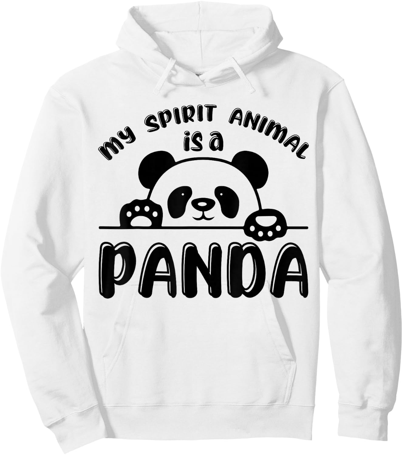 My Spirit Animal Is A Panda Hoodie - Hoodie | White