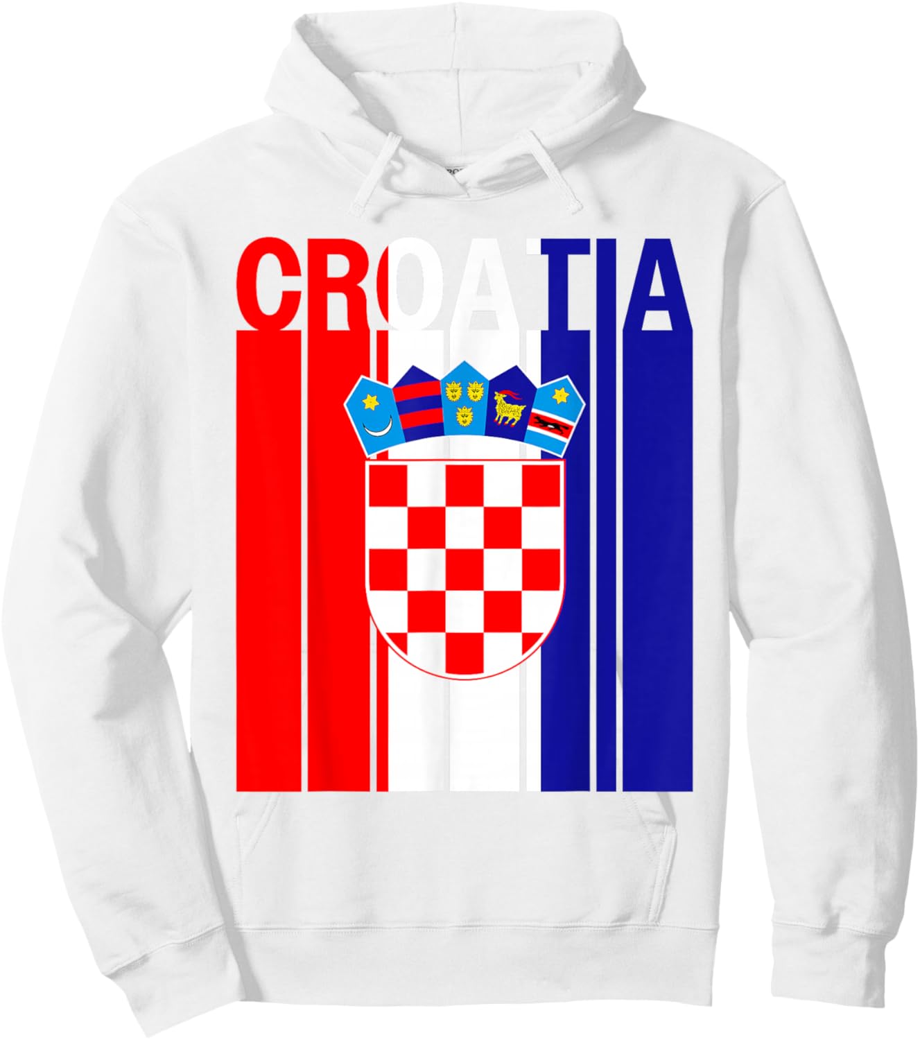 Croatia Flag Hoodie - Hoodie | White