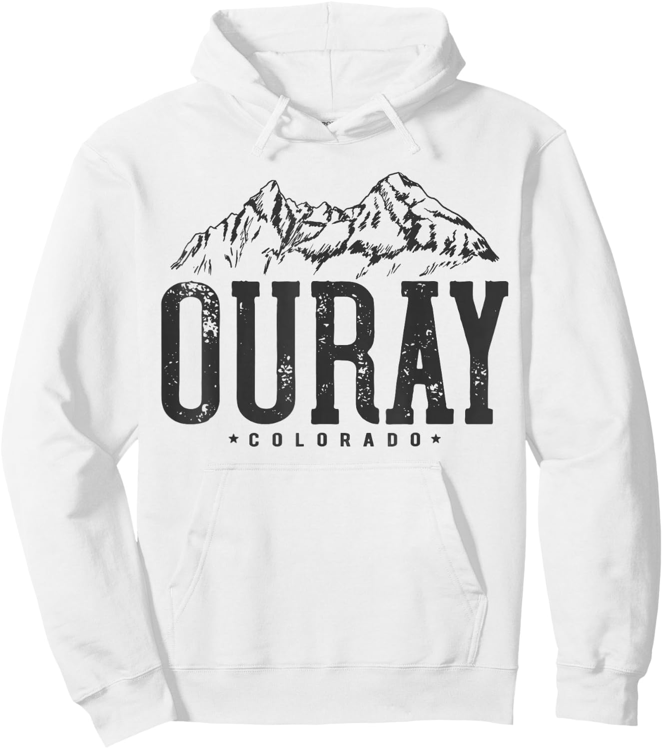 Ouray Mountain I Mountains Ouray Colorado Hoodie - Hoodie | White