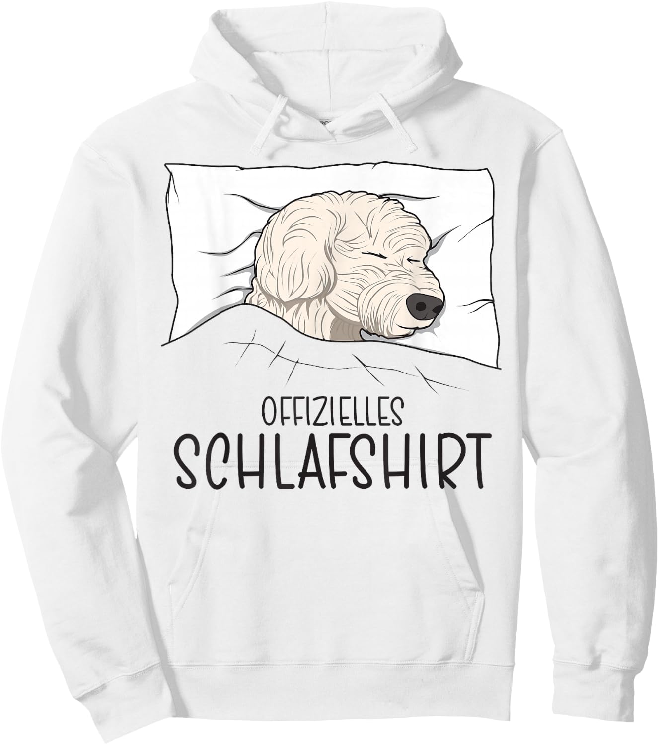 Offizielles Schlafshirt Hund, Schlafanzug Nachthemd Malteser Hoodie - Hoodie | White