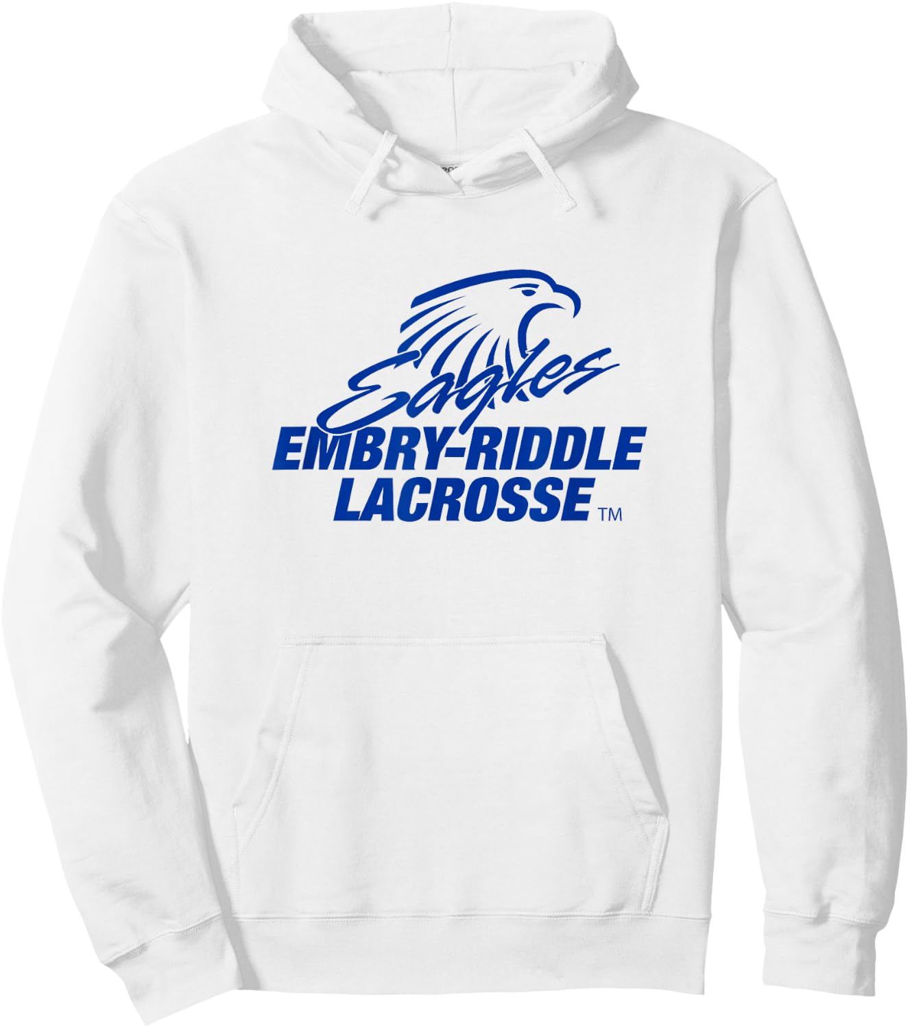 Embry-Riddle Aeronautical Eagles Lacrosse Sports Fan Hoodie - Hoodie | White