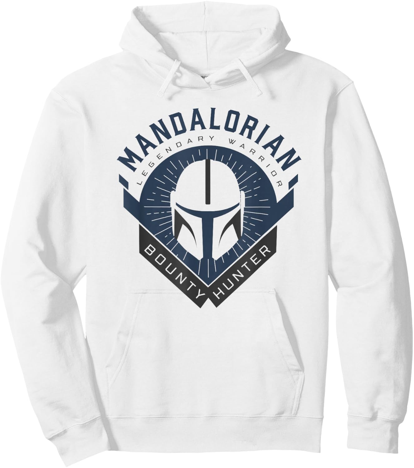 Star Wars Mandalorian Bounty Hunter Hoodie - Hoodie | White
