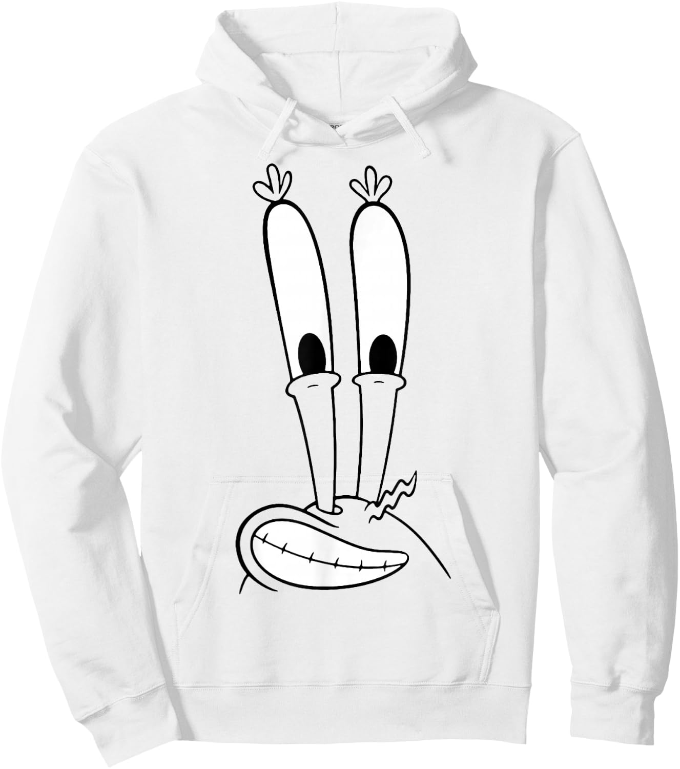 Spongebob Squarepants Mr. Krabs Smiling Big Face Hoodie - Hoodie | White