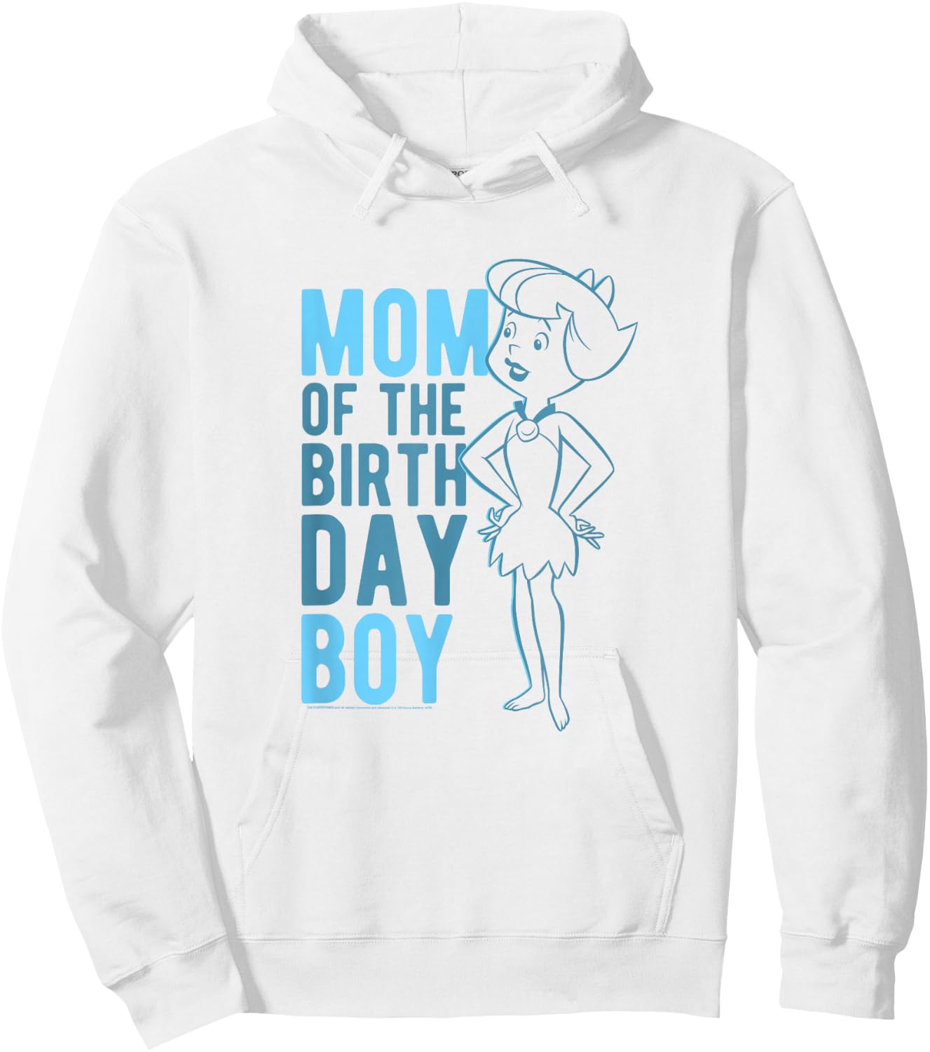The Flintstones Betty Rubble Mom Of The Birthday Boy Hoodie - Hoodie | White