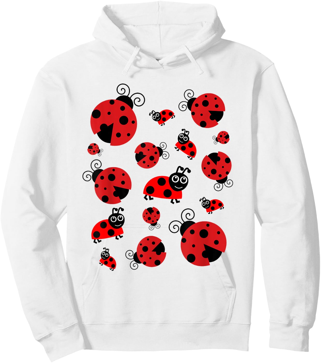 Adorable Ladybugs Everywhere Women, Girls, Kids Hoodie - Hoodie | White