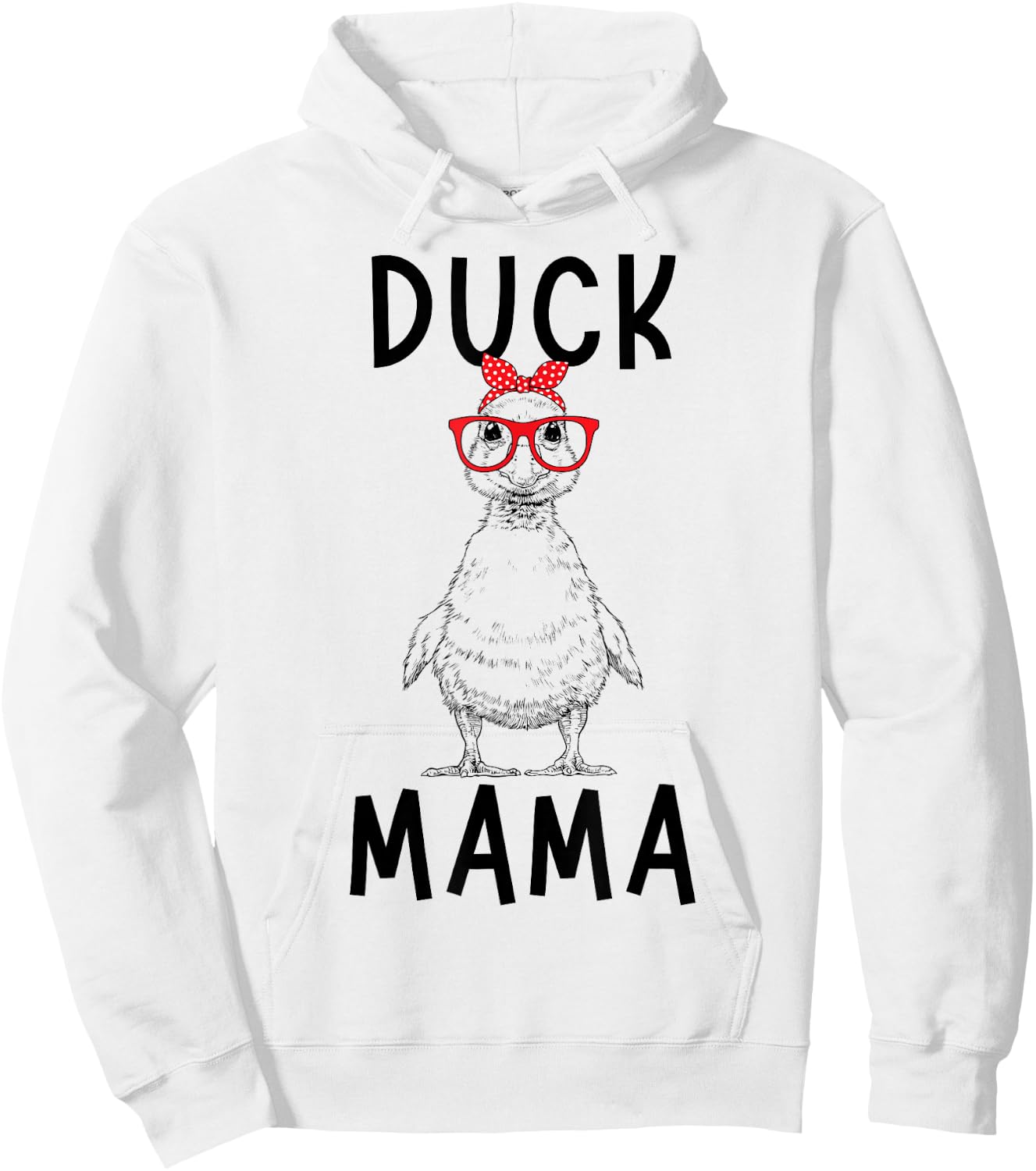 Duck Mama Duck Mom Farm Animal Mother's Day Hoodie - Hoodie | White