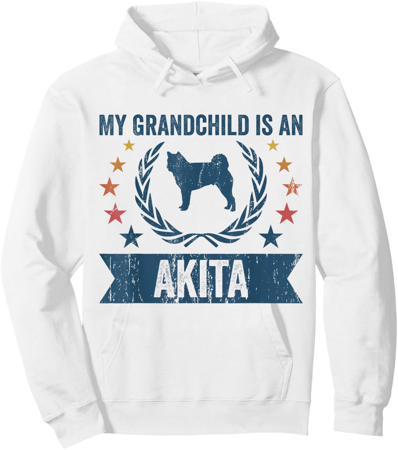 My Grandchild Is A Dog - Grandpa & Grandma Akita Women Hoodie - Hoodie | White