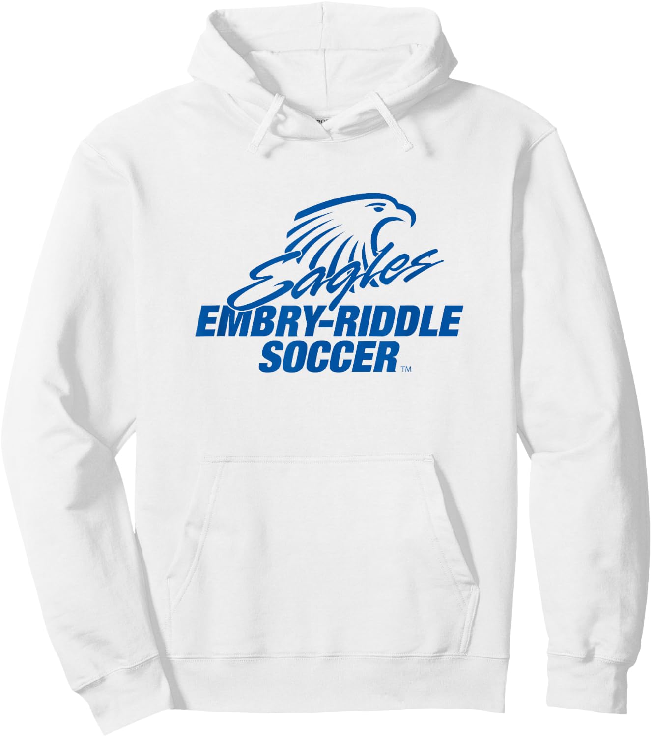 Embry-Riddle Aeronautical Eagles Soccer Sports Fan Hoodie - Hoodie | White
