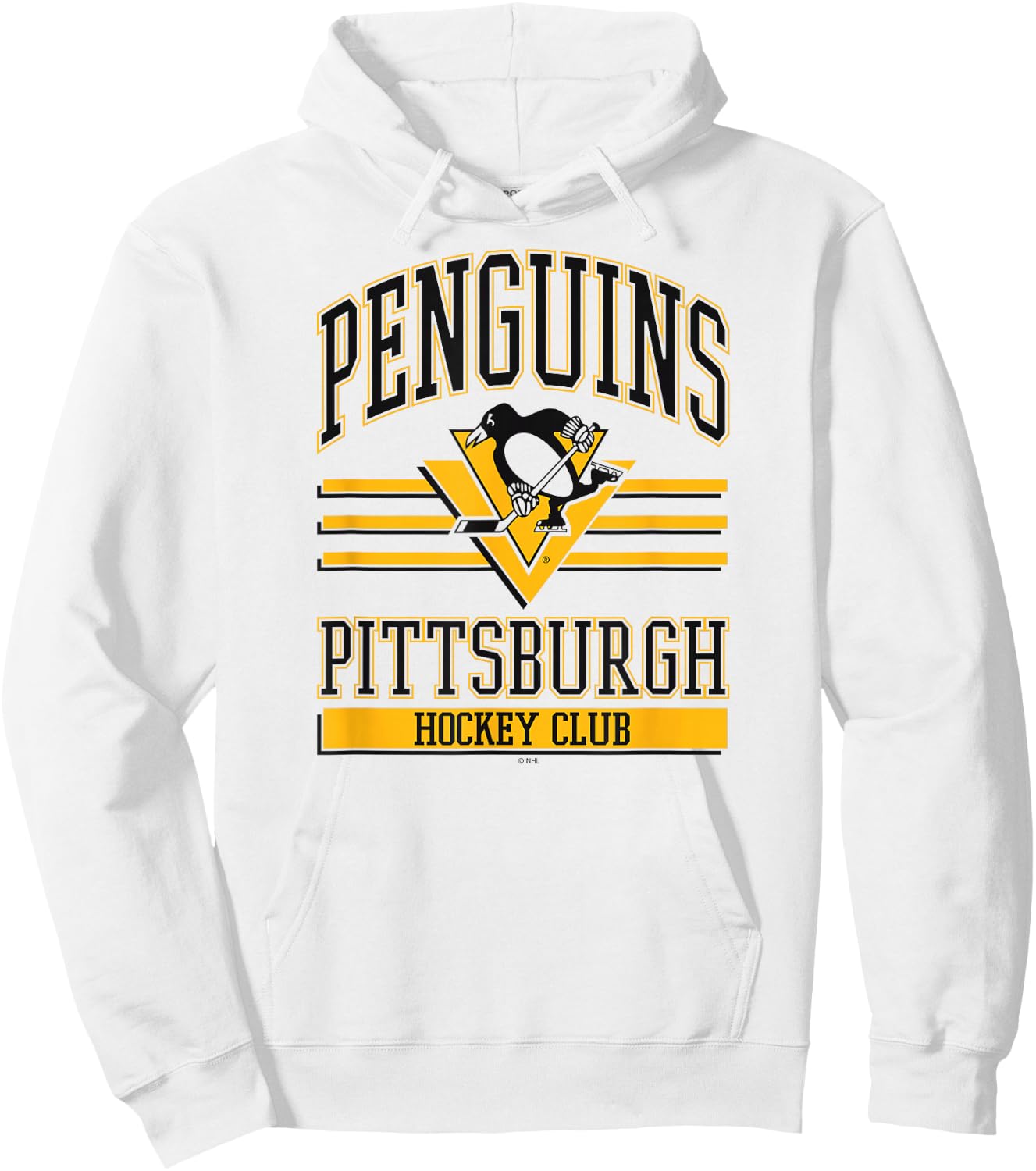 Pittsburgh Penguins Hockey Club White Officially Licensed Hoodie - Hoodie | White