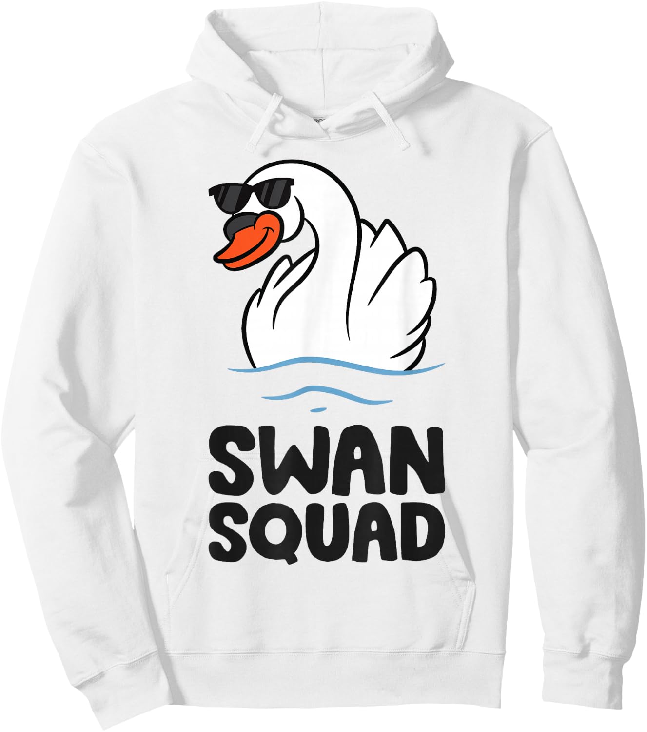 Swan Squad Funny Swan Hoodie - Hoodie | White