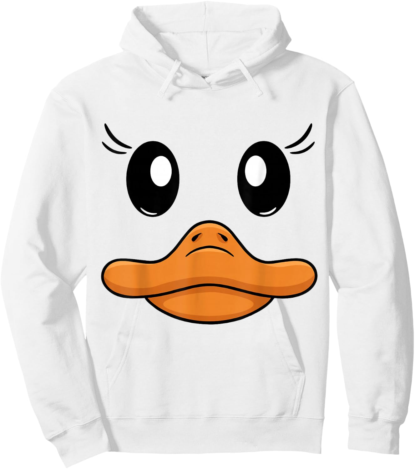 Duck Costume Goose Duck face Duck Beak Funny Animal Costume Hoodie - Hoodie | White