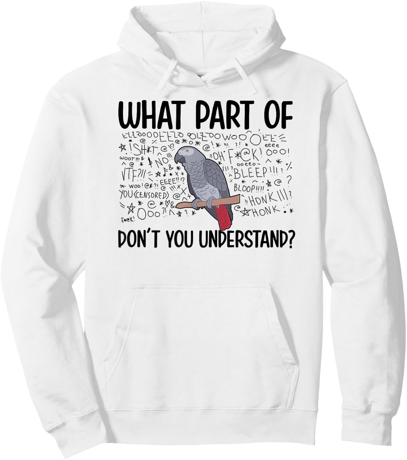 African Grey Parrot Owner Funny African Grey Dad Hoodie - Hoodie | White